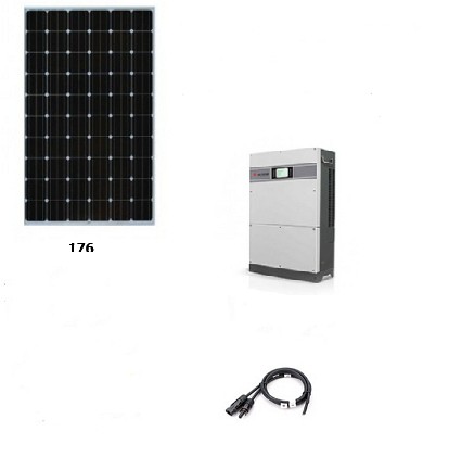 Солнечная сетевая электростанция 66 кВт (до 350 КВт/час-сутки*) Максимальная мощность – 60000 Ватт
Мощность панелей – 66000 Ватт