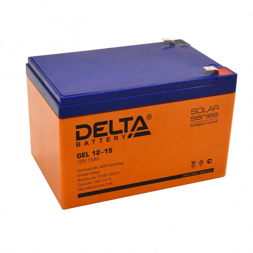 Аккумулятор Delta GEL 12-15 фото 1 — GWS Energy