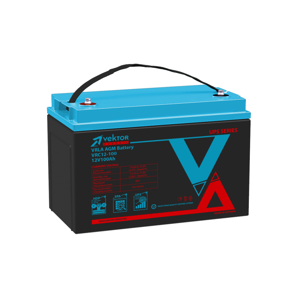 Аккумулятор Vektor VRC 12-100 фото 1 — GWS Energy