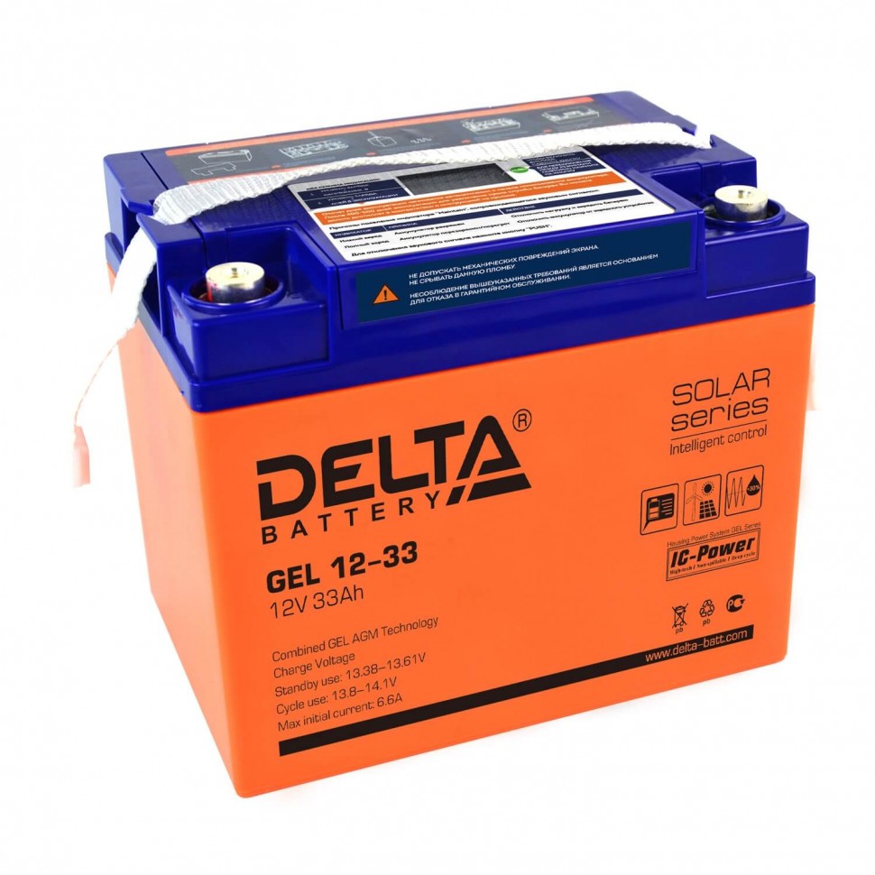 Аккумулятор Delta GEL 12-33 фото 1 — GWS Energy