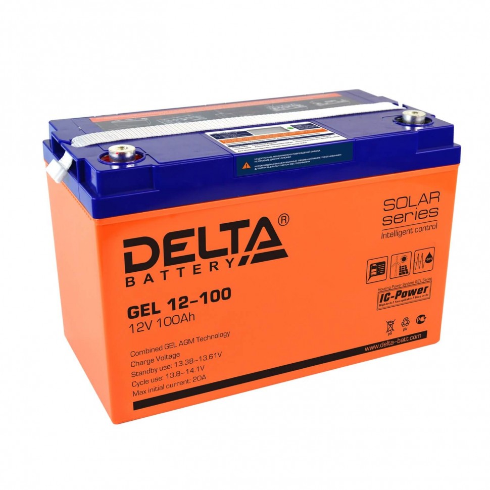 Аккумулятор Delta GEL 12-100 фото 1 — GWS Energy