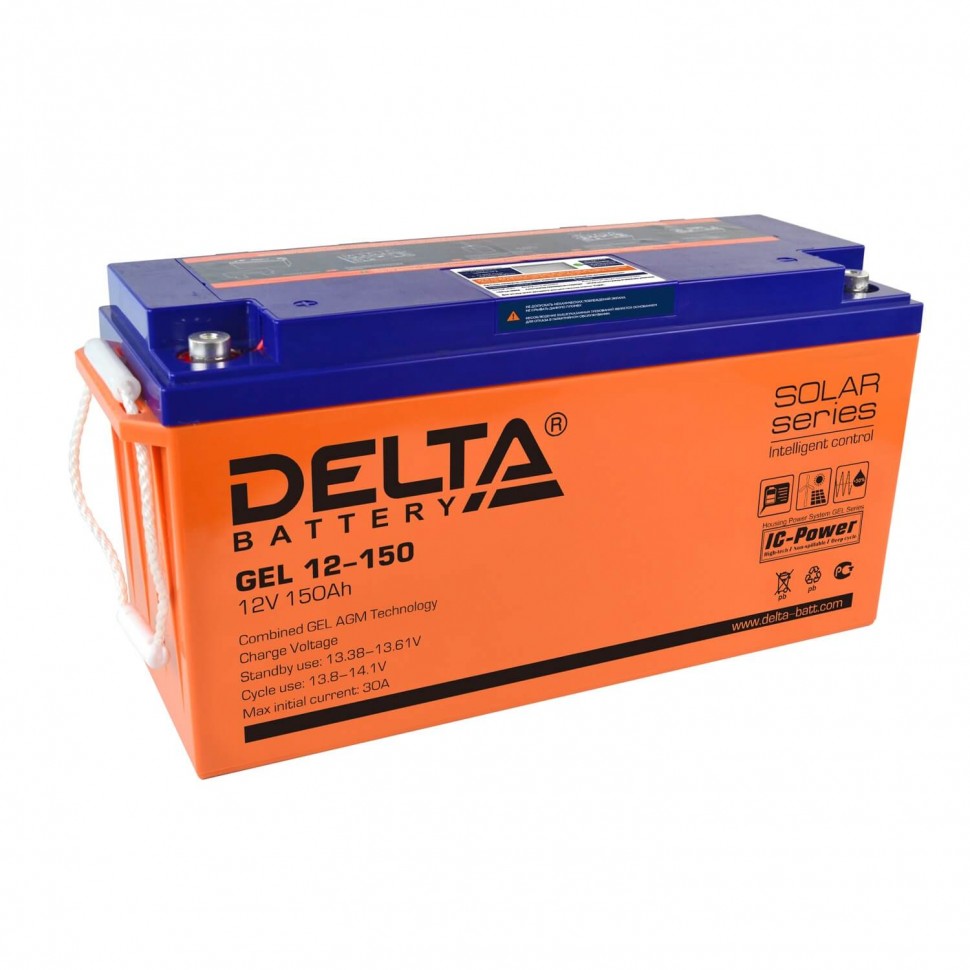 Аккумулятор Delta GEL 12-150 фото 1 — GWS Energy