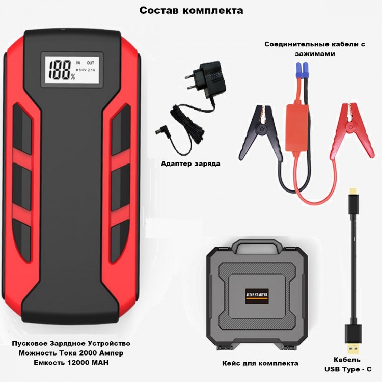 Пусковое Зарядное Устройство 2000 Ампер  — GWS Energy