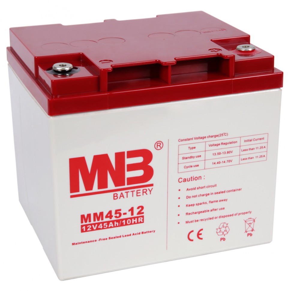 Аккумулятор свинцово-кислотный MNB MM 45-12 фото 1 — GWS Energy