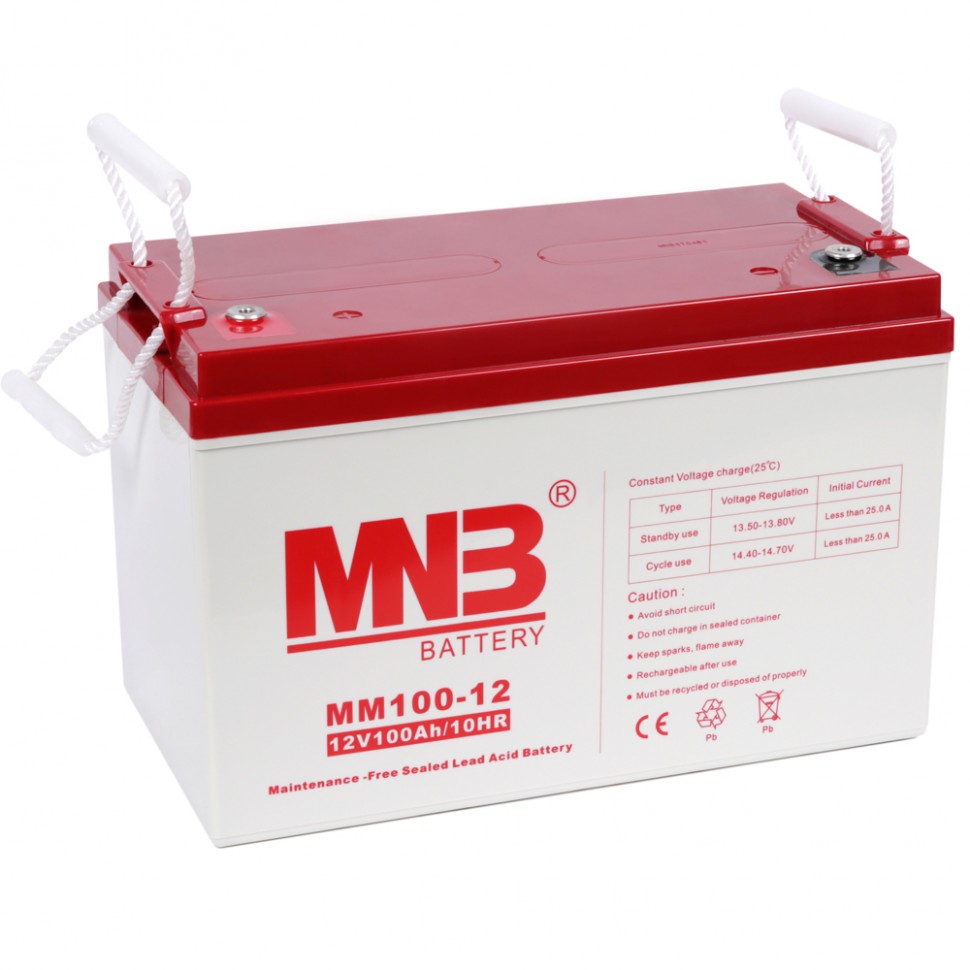 Аккумулятор свинцово-кислотный MNB MM 100-12 фото 1 — GWS Energy