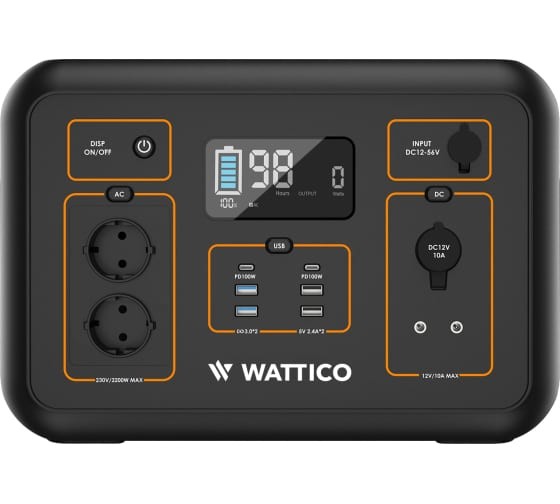 Портативная станция Wattico Home 2200 PRO фото 1 — GWS Energy
