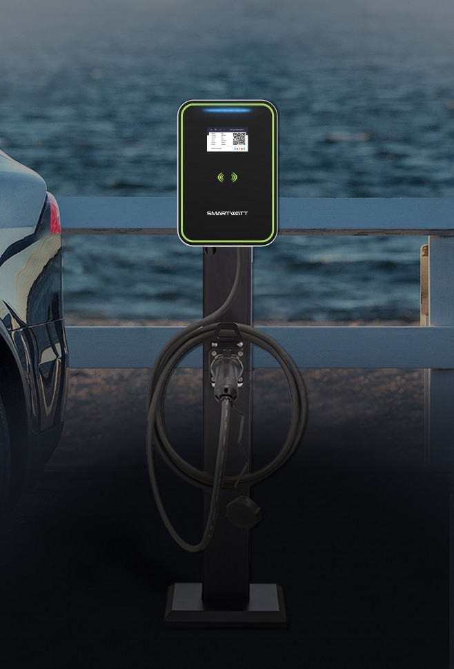 Электрозарядная станция SMARTWATT EVC AC 22K 3P CP GBT фото 1 — GWS Energy
