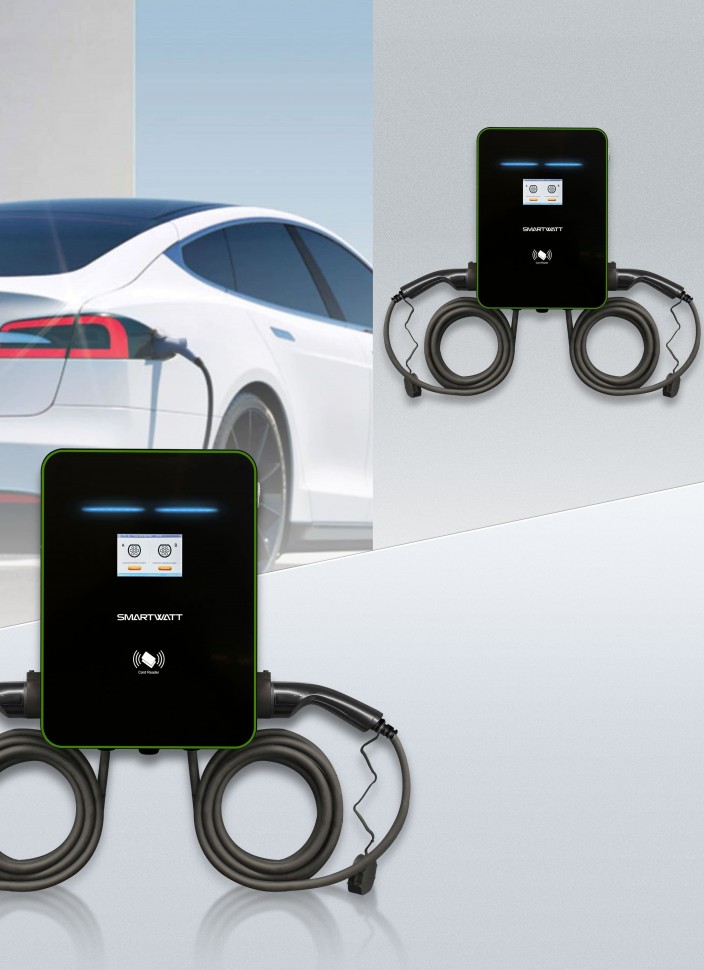 Электрозарядная станция SMARTWATT EVC AC 44K 3P CP2 Type2 GBT фото 1 — GWS Energy