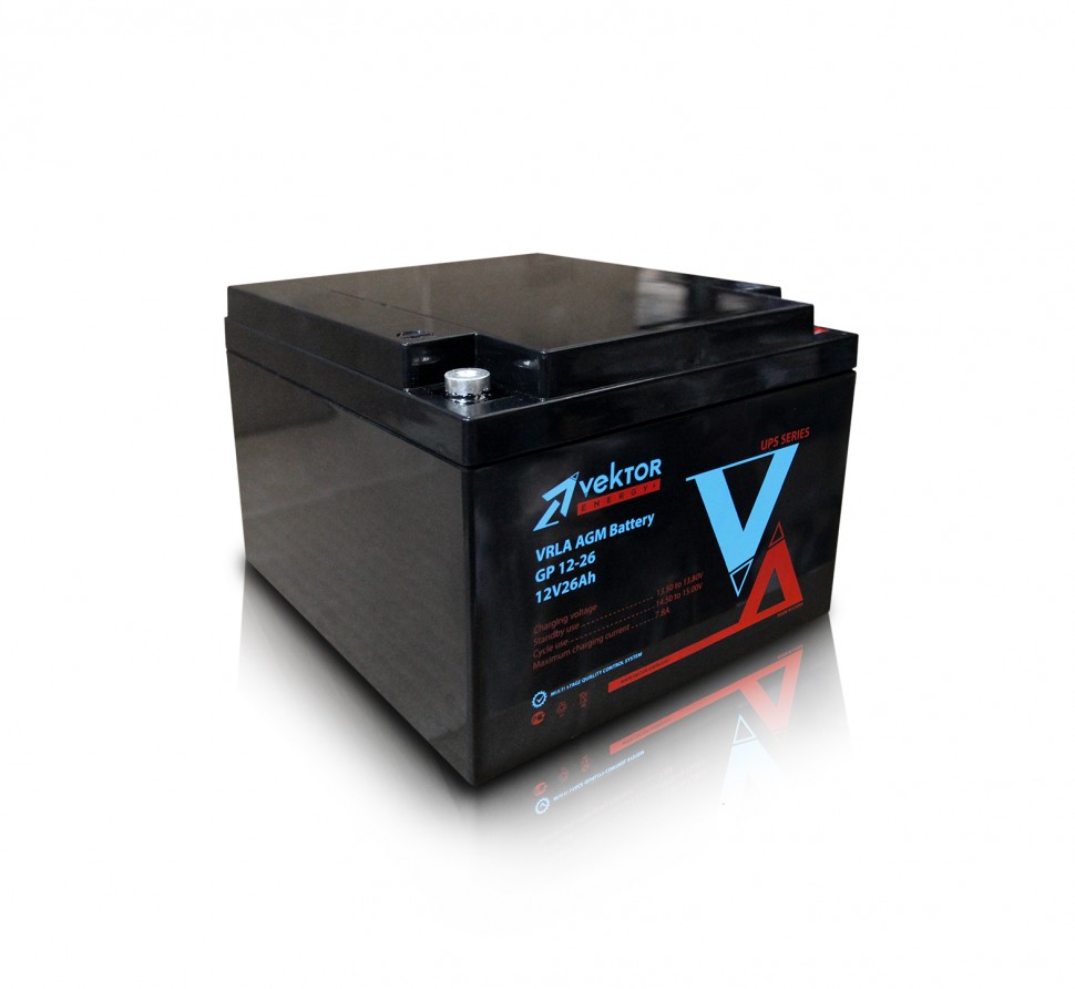 Аккумулятор Vektor GP 12-26 фото 1 — GWS Energy