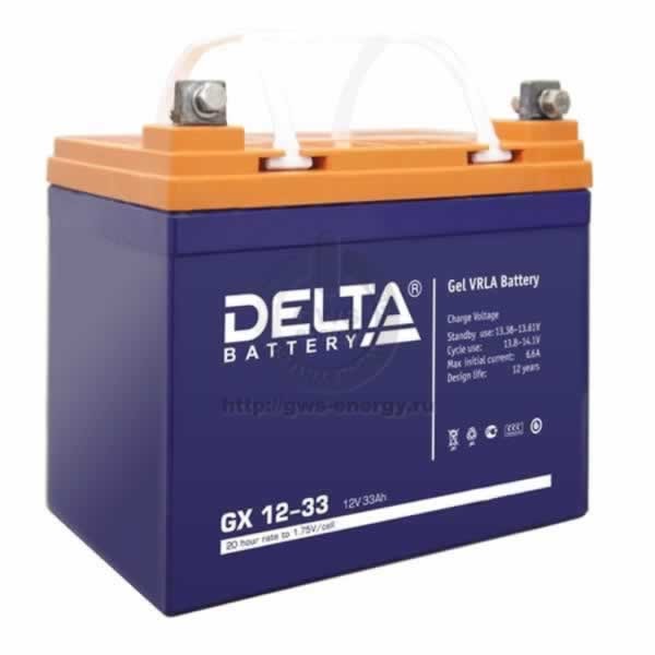 Аккумулятор Delta GX 12-33 фото 1 — GWS Energy