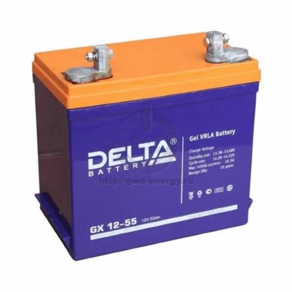 Аккумулятор Delta GX 12-55 фото 1 — GWS Energy
