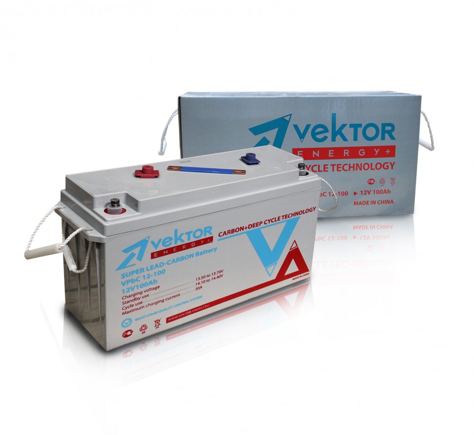 Карбоновый аккумулятор Vektor VPbC 12-140F фото 1 — GWS Energy