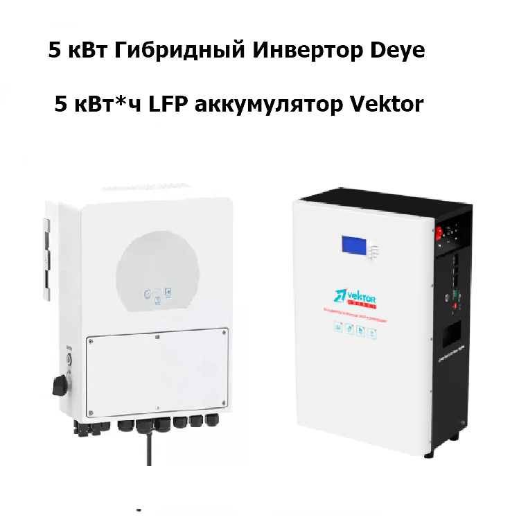 ИБП 5 кВт  литий железофосфатный LFP настенный фото 1 — GWS Energy